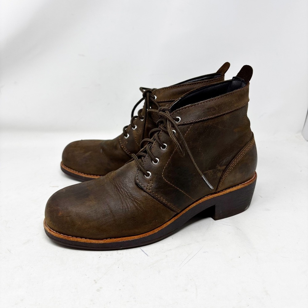Worx by Red Wing Womens Leather Lace Up Work Boots 5120 Size 8.5 Slip Resistant
